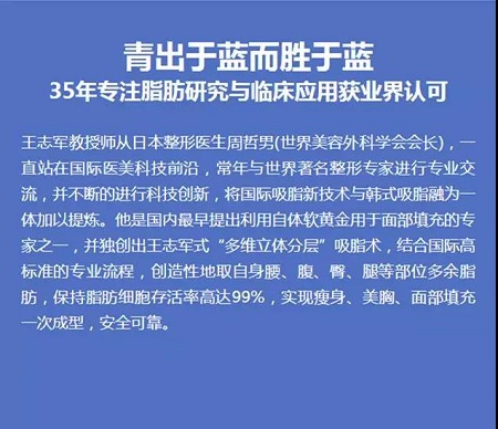 3月10、27、28日，世界吸脂勝者王志軍來(lái)了！